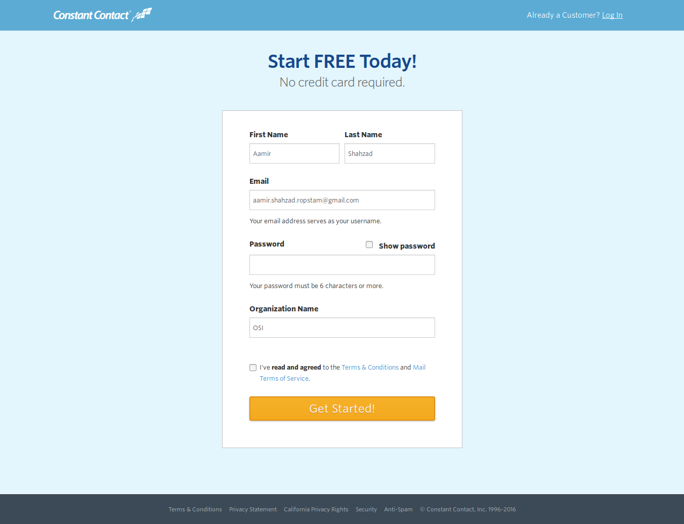 Constant Contact referral software